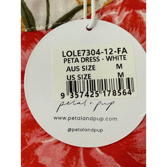 Petal & Pup New Dress Size Medium Peta Floral Print Tiered w/ Tie Rayon NWT - Picture 4 of 16